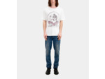 T-Shirt Manches Courtes Avec Print Skull And Roses white