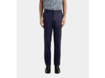 Pantalon De Costume Fit En Flanelle navy