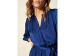 Robe courte satinée