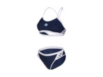 Maillot de bain 2 pièces arena Performance Icons Cross Back Solid pour femmes