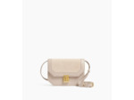 Petit sac bandoulière Rose en cuir côtelé et cuir lisse