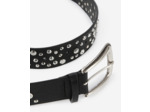 Ceinture Cloutée En Cuir Noir black