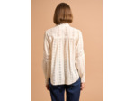 Chemise ample en broderie anglaise à col volanté