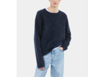Pull En Mohair Et Laine Bleu Marine navy