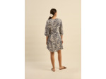 Robe courte imprimée Ikat
