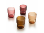 4 gobelets bas 27cl Moka délice couleurs assorties