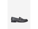 Mocassins En Cuir Noir Avec Boucle Western black