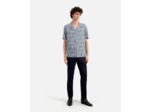 Chemise wako a manches courtes white - blue
