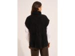 Pull sans manches col roulé