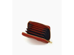 Porte cartes zippé Ella en cuir grainé