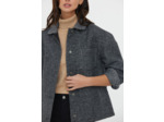 Veste courte col et intérieur prince de galles