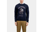 Sweatshirt Avec Print Devant Snake washed navy