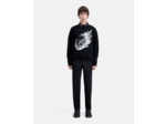 Sweat Avec Print Roue Et Flammes black