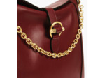 Grand sac bandoulière Pia en cuir lisse