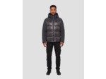Blouson à capuche bi-matière