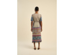 Robe longue bohème et décolleté en V