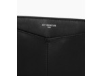 Porte chéquier zippé Charlotte en cuir lisse