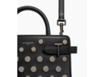 Petit sac à main Emilie en cuir lisse avec studs