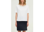 T-shirt en coton à bijoux dorés - HASNA