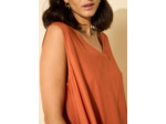 Robe midi à col V