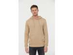 Hoodie basique en coton bio gratté et print poitrine
