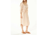 Robe rayures orangees