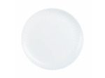 6 assiettes plates 25cm blanche Bloom