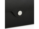 Pochette à rabat avec bandoulière amovible Sans couture en cuir grainé