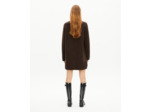 Robe courte en laine marron brown