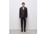 Veste Costume En Laine Poches Rabats burgundy