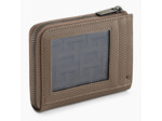 Porte monnaie zip en L Emile en cuir monogramme