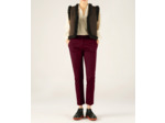 Pantalon droit bordeaux