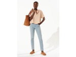 Chemise carreaux peche