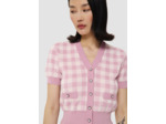 Gilet Gavril rose en vichy