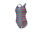 Maillot de bain arena Performance Racing Stripe XCriss Cross Back pour femmes