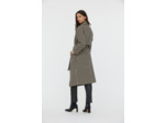 Manteau trench long en pied de poule