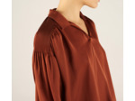 Blouse ocre rouge