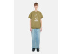Sweatshirt Kaki Manches Courtes Sérigraphie Kooples Fever olive