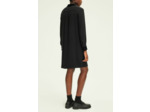 Robe courte à col et manches en velours - SALOI