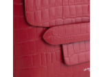 Sac bandoulière Justine en cuir effet croco