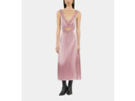 Robe Nuisette Longue Lilas Avec Guipure black