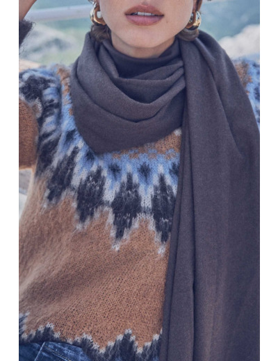 Pull jacquard en alpaga BALTIC