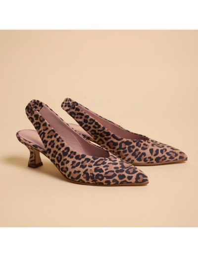 Escarpins Femme Lally Leopard