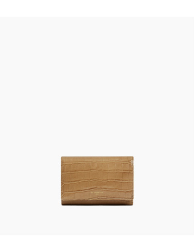 Portefeuille Emilie en cuir effet croco