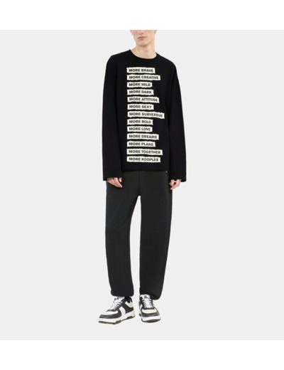 T-Shirt Manches Longues Noir black washed