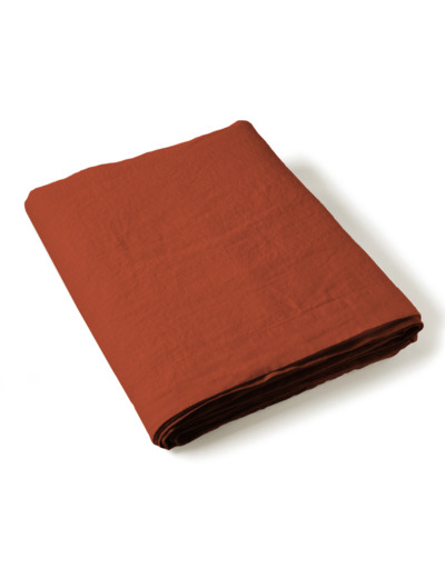 Drap plat Uni lin lavé - Linge de maison - Tradition des Vosges