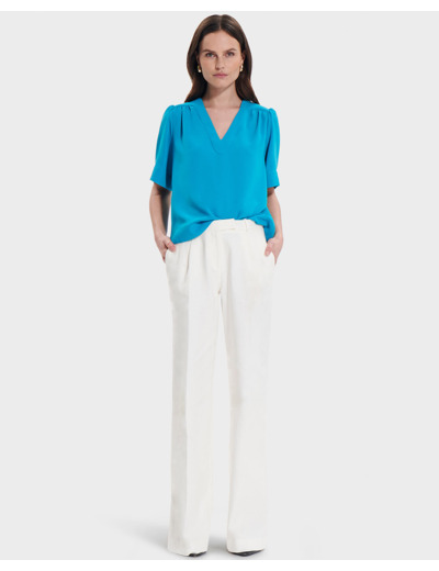 Top Tahiel Bleu en Polyester