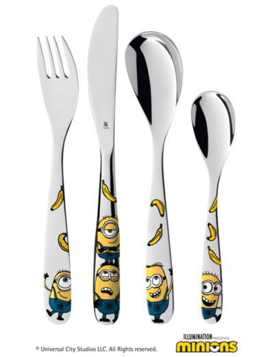 Couverts enfants Minions - 4 pièces