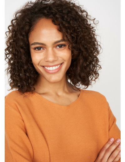 Pull ample et long à col rond