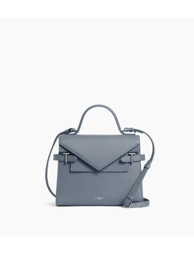 Sac à main double rabat moyen modèle Emilie en cuir signature T